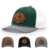 Dark Green/White/Heather Grey