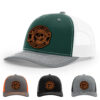 Dark Green/White/Heather Grey