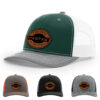 Dark Green/White/Heather Grey