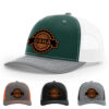 Dark Green/White/Heather Grey