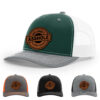 Dark Green/White/Heather Grey