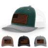 Dark Green/White/Heather Grey
