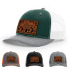 Dark Green/White/Heather Grey