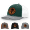 Dark Green/White/Heather Grey