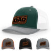 Dark Green/White/Heather Grey