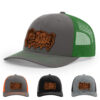 Charcoal/Kelly Green