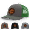 Charcoal/Kelly Green