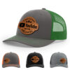 Charcoal/Kelly Green