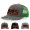 Charcoal/Kelly Green