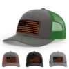 Charcoal/Kelly Green