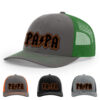 Charcoal/Kelly Green