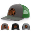 Charcoal/Kelly Green