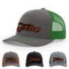 Charcoal/Kelly Green