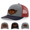 Heather Grey/Cardinal/Navy
