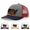 Heather Grey/Cardinal/Navy
