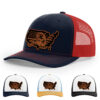 Navy/Red