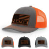 Charcoal/Orange
