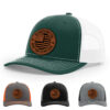 Dark Green/White