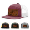 Burgundy/White