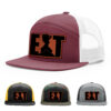 Burgundy/White