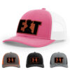 Hot Pink/White