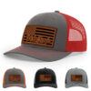 Charcoal/Red