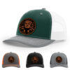 Dark Green/White/Heather Grey