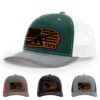 Dark Green/White/Heather Grey