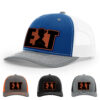 Royal/White/Heather Grey