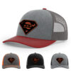 Heather Grey/Charcoal/Cardinal