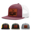 Burgundy/White