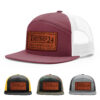 Burgundy/White
