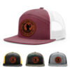 Burgundy/White