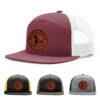 Burgundy/White
