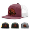 Burgundy/White