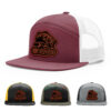 Burgundy/White