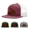 Burgundy/White