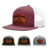 Burgundy/White