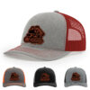 Light Heather Grey/Red