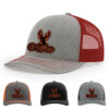 Light Heather Grey/Red