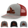 Light Heather Grey/Red