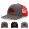 Charcoal/Red