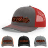Charcoal/Red