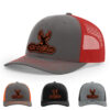 Charcoal/Red