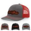 Charcoal/Red