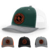 Dark Green/White/Heather Grey