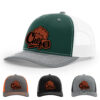Dark Green/White/Heather Grey