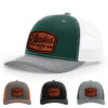 Dark Green/White/Heather Grey