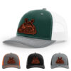 Dark Green/White/Heather Grey