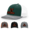 Dark Green/White/Heather Grey